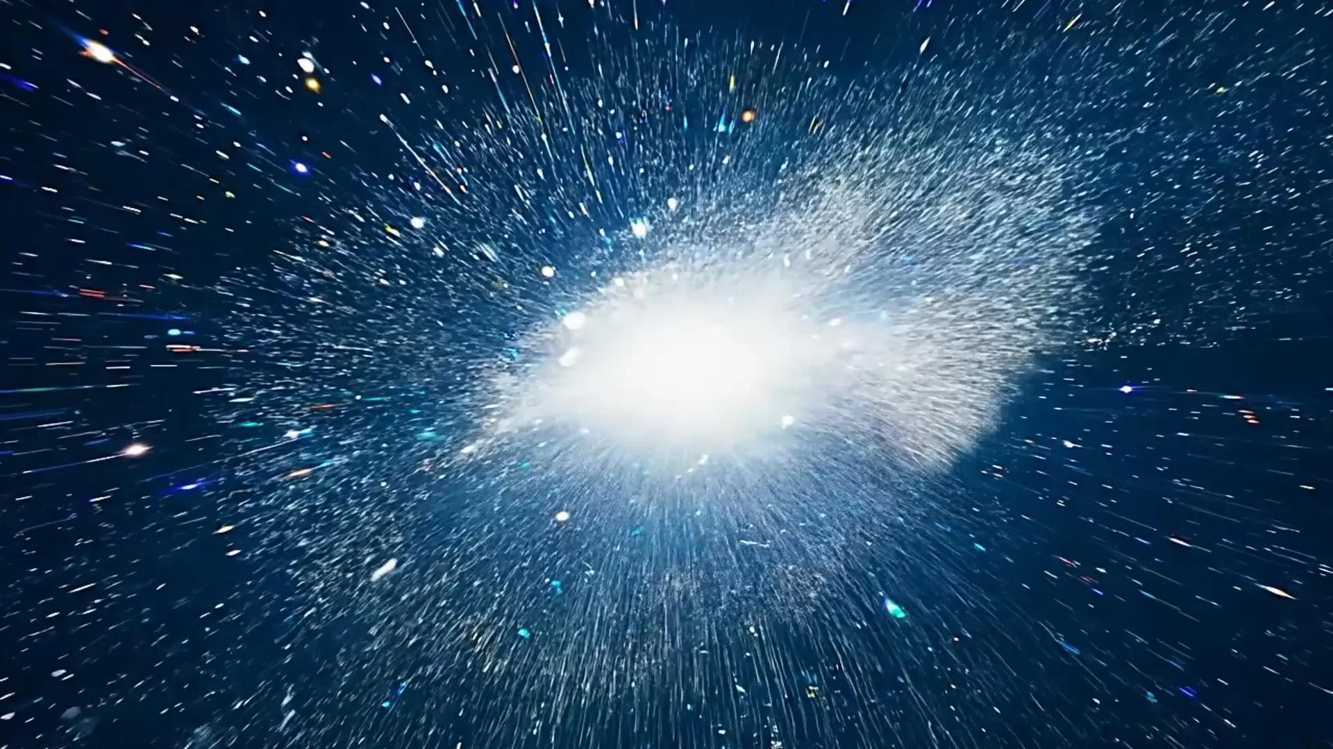 Interstellar Explosion Overlay for Sci-Fi Logo Animation